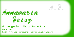 annamaria heisz business card